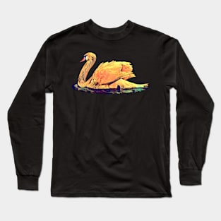 Swan Polypaint Long Sleeve T-Shirt